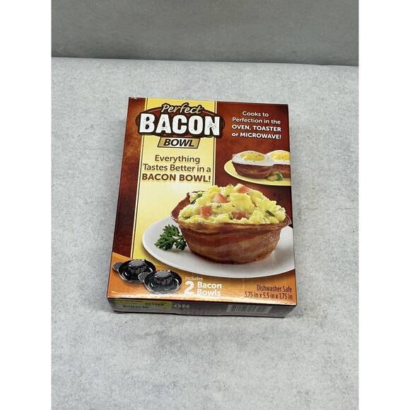Perfect Bacon Bowl - As Seen On Tv - Set Of 2 New In Box Bowls - Picture 2 of 8